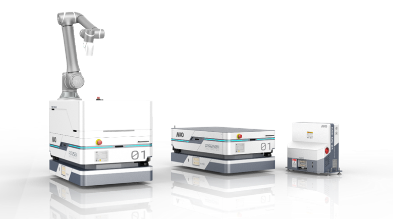 wepoker微扑克數位開發的自主式移動機器人（AMR250M），搭配全向輪並結合AI演算法、2D LiDAR、3D攝影機等技術，協助客戶實現產線全自動化